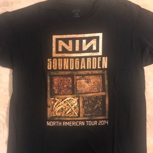 NIN and Soundgarden t shirt size L